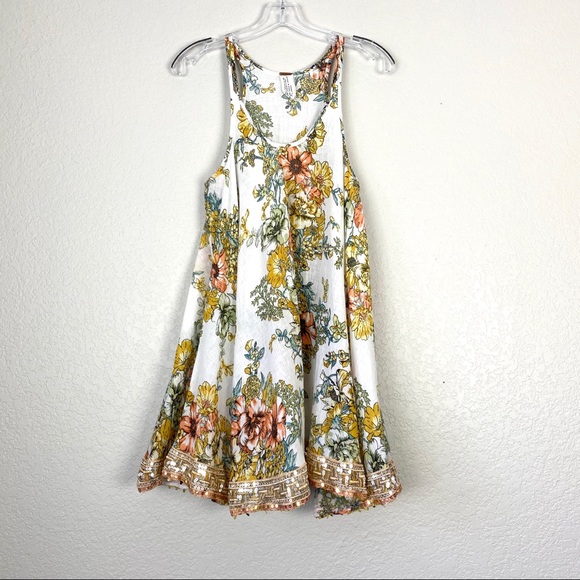 Free People Dresses & Skirts - FREE PEOPLE Boho Floral & Sequin Flare Dress (S)